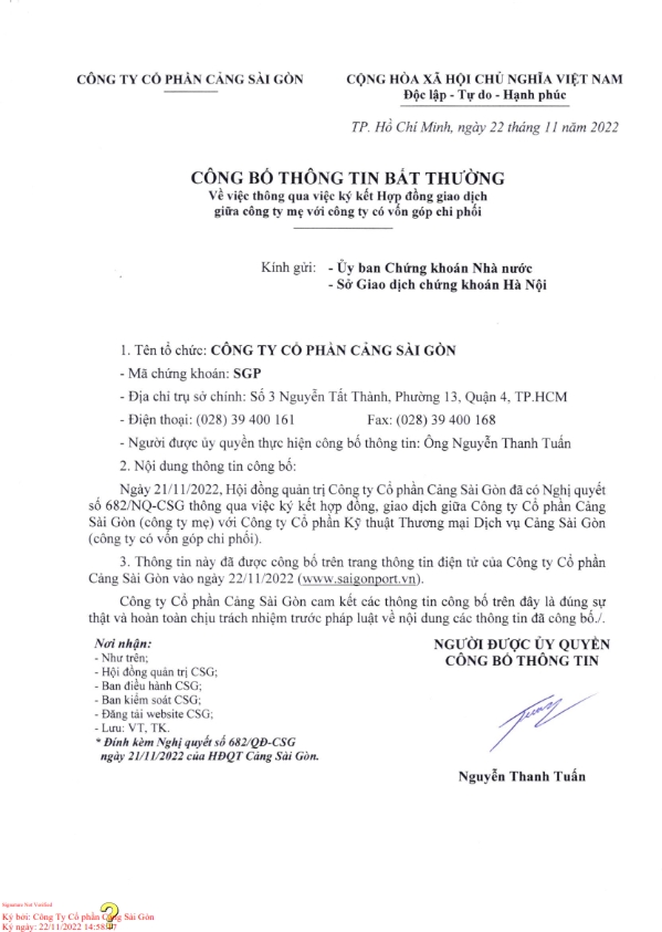 cong bo thong tin Cang Sai Gon KTTM CangSaiGonthang11 2022 001