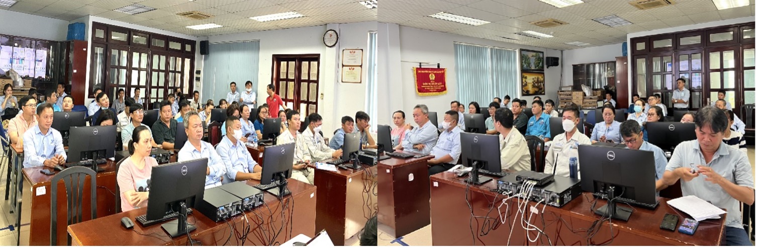 Hình ảnh tại buổi huấn luyện đào tạo người dùng Cảng Sài Gòn –  Chi nhánh Cảng Tân Thuận.