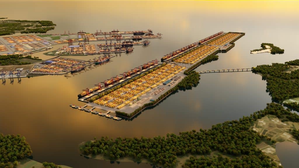 The Can Gio international transshipment port in Ho Chi Minh City will span some 7.2 kilometers and be capable of receiving the world’s largest container vessels up to 24,000 twenty-foot equivalent units (TEUs).