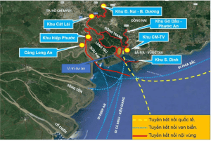 The project can be connected to the Vietnam East Sea through the Vung Tau-Thi Vai shipping route. Ho Chi Minh City also has favorable weather conditions for the port operation with an average annual temperature of 26.8 degrees Celsius and experiences a small number of large storms