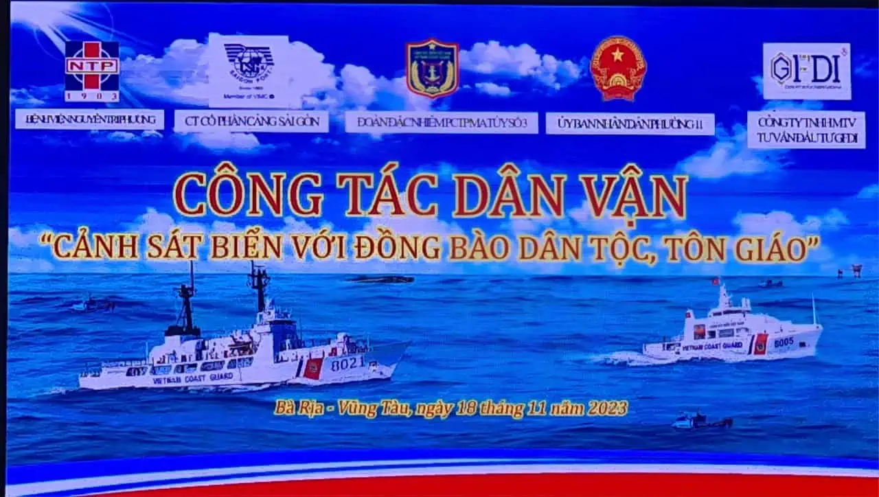 Công tác dân vận "Cảnh sát biển với đồng bào, dân tộc, tôn giáo"