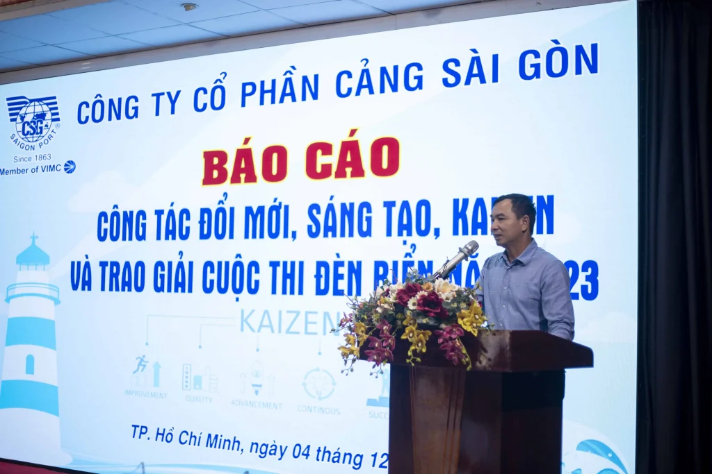 Ông Trần Ngọc Thạch – Phó Tổng Giám đốc phát biểu kết luận hội nghị. 