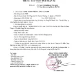 Thông báo số 11/CBTT-CSG về việc thay đổi nhân sự Công ty Cổ phần Cảng Sài Gòn 2024