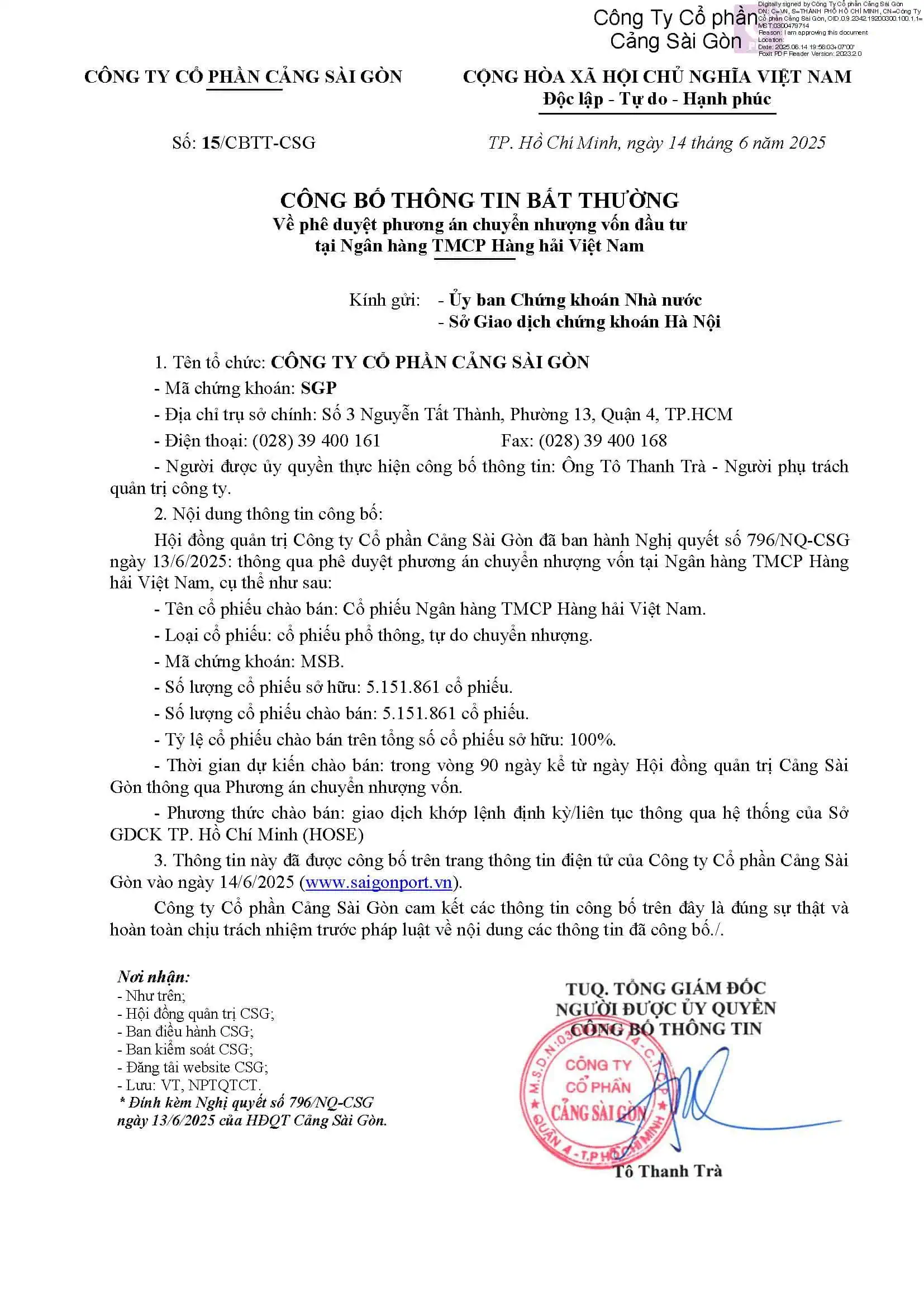 công bố thông tin