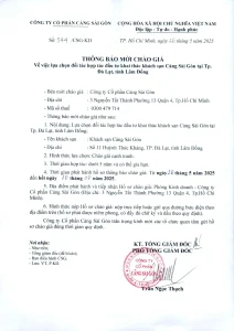 Thông báo chào giá