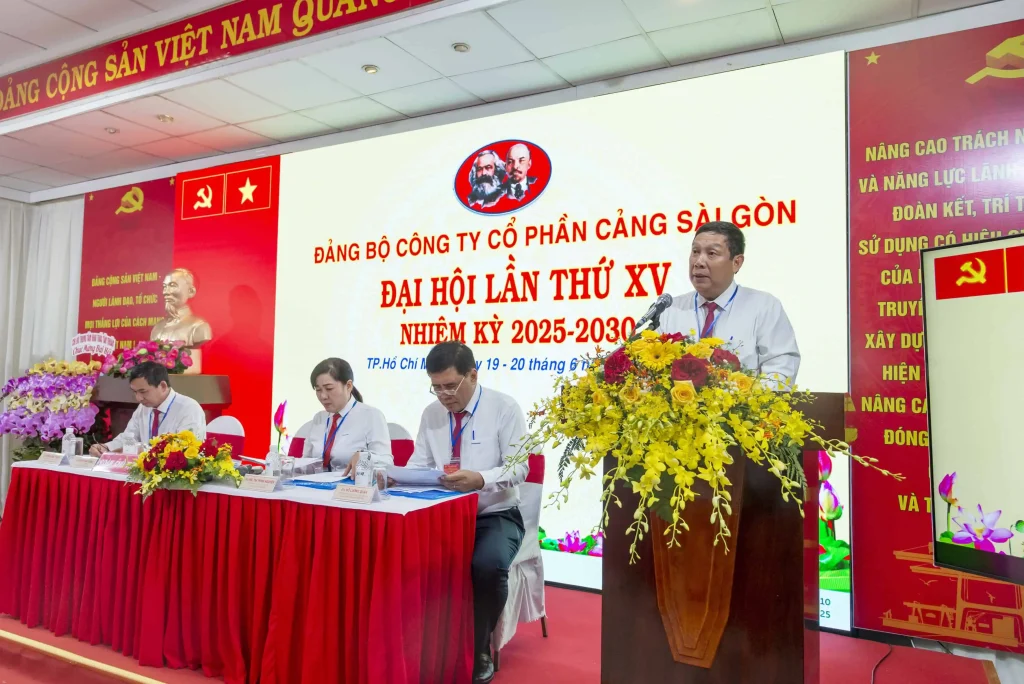 Đại hội đại biểu Đảng bộ Công ty Cổ phần Cảng Sài Gòn lần thứ XV, nhiệm kỳ 2025 - 2030 15 Đại hội Đảng bộ