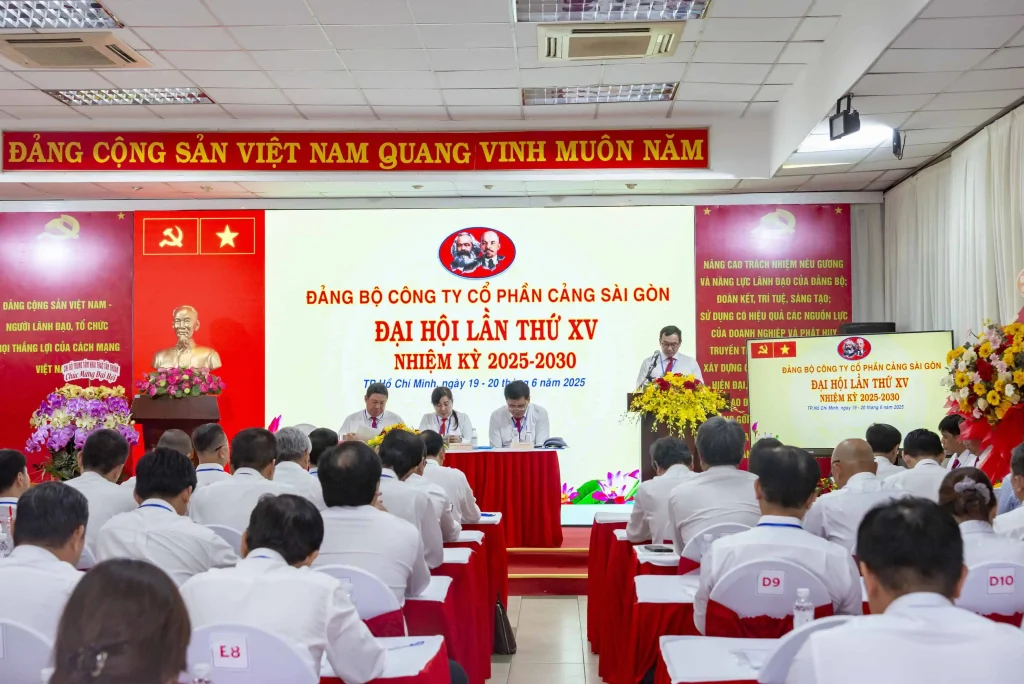 Đại hội đại biểu Đảng bộ Công ty Cổ phần Cảng Sài Gòn lần thứ XV, nhiệm kỳ 2025 - 2030 8 Đại hội Đảng bộ