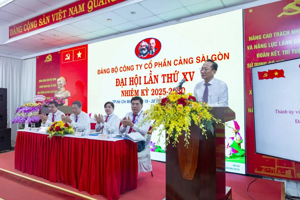 Đại hội đại biểu Đảng bộ Công ty Cổ phần Cảng Sài Gòn lần thứ XV, nhiệm kỳ 2025 - 2030 9 Đại hội Đảng bộ