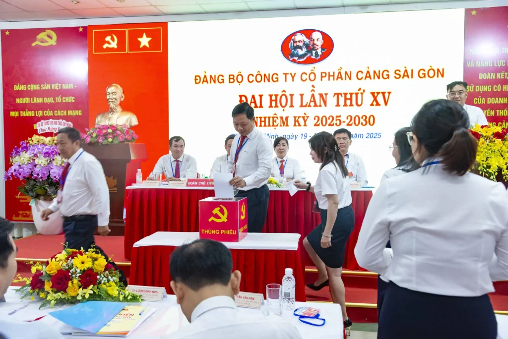 Đại hội đại biểu Đảng bộ Công ty Cổ phần Cảng Sài Gòn lần thứ XV, nhiệm kỳ 2025 - 2030 13 Đại hội Đảng bộ