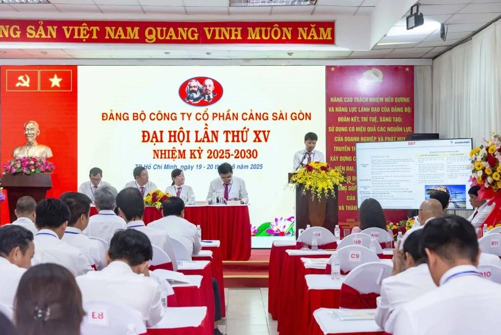 Đại hội đại biểu Đảng bộ Công ty Cổ phần Cảng Sài Gòn lần thứ XV, nhiệm kỳ 2025 - 2030 10 Đại hội Đảng bộ