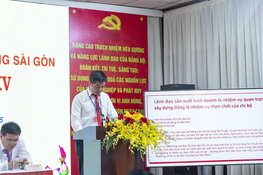 Đại hội đại biểu Đảng bộ Công ty Cổ phần Cảng Sài Gòn lần thứ XV, nhiệm kỳ 2025 - 2030 11 Đại hội Đảng bộ