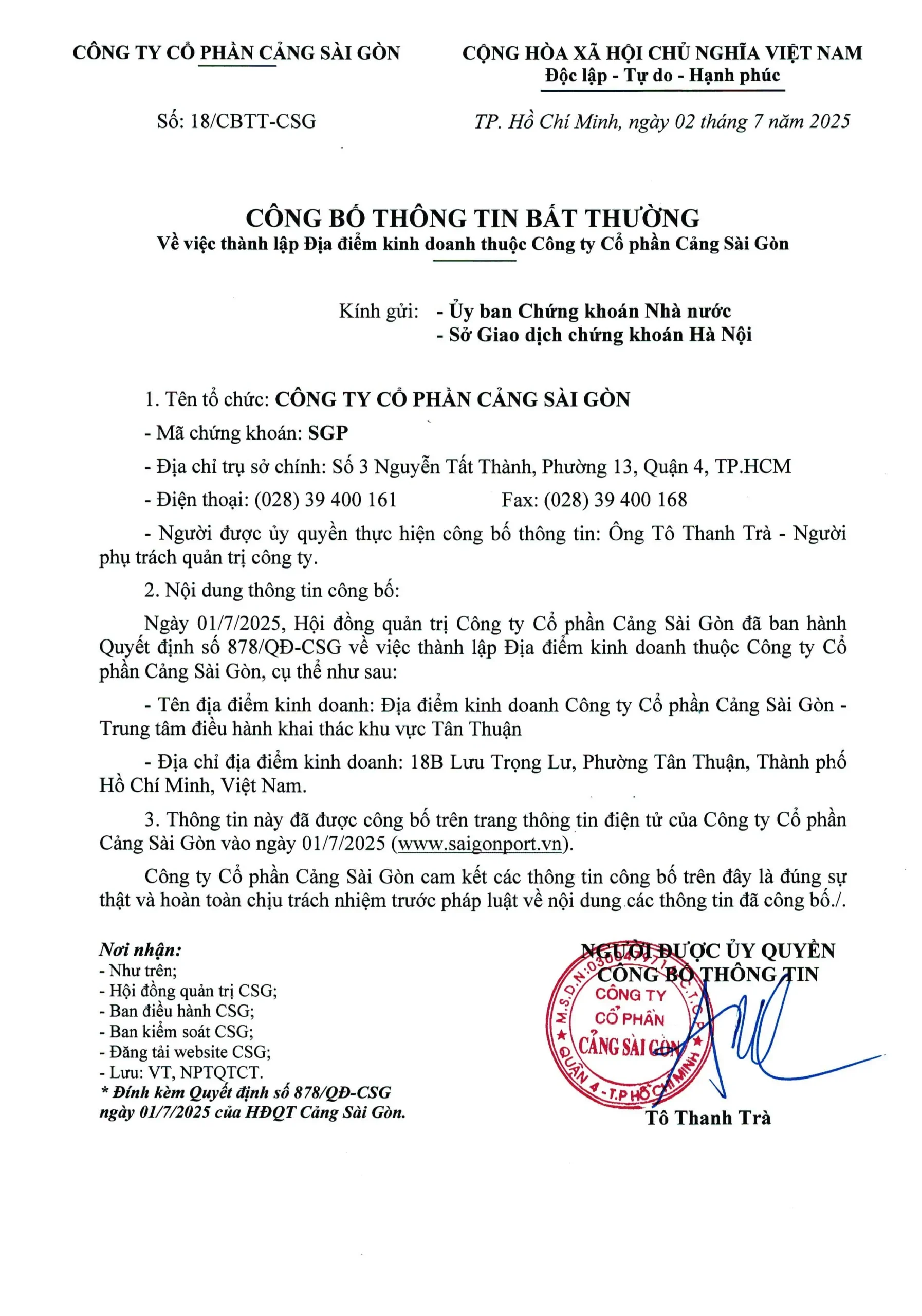 Công bố thông tin