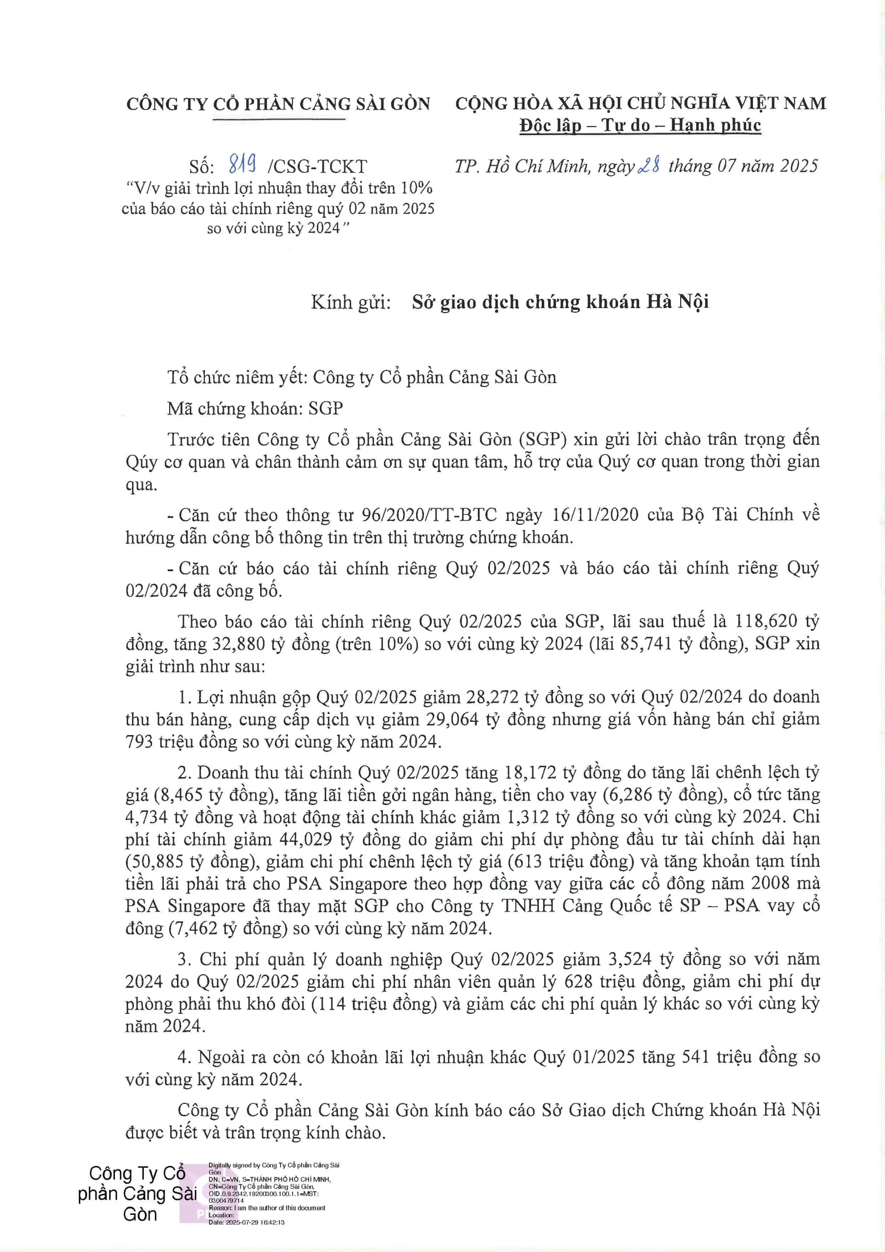 Báo cáo tài chính
