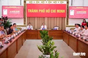 TP.HCM công bố danh sách 125 người trúng cử đại biểu HĐND nhiệm kỳ 2026 - 2031 3 Hội nghị công bố kết quả bầu cử và danh sách những người trúng cử đại biểu HĐND TP.HCM được tổ chức sáng 20-3 tại trụ sở HĐND - UBND TP - Ảnh: QUANG ĐỊNH