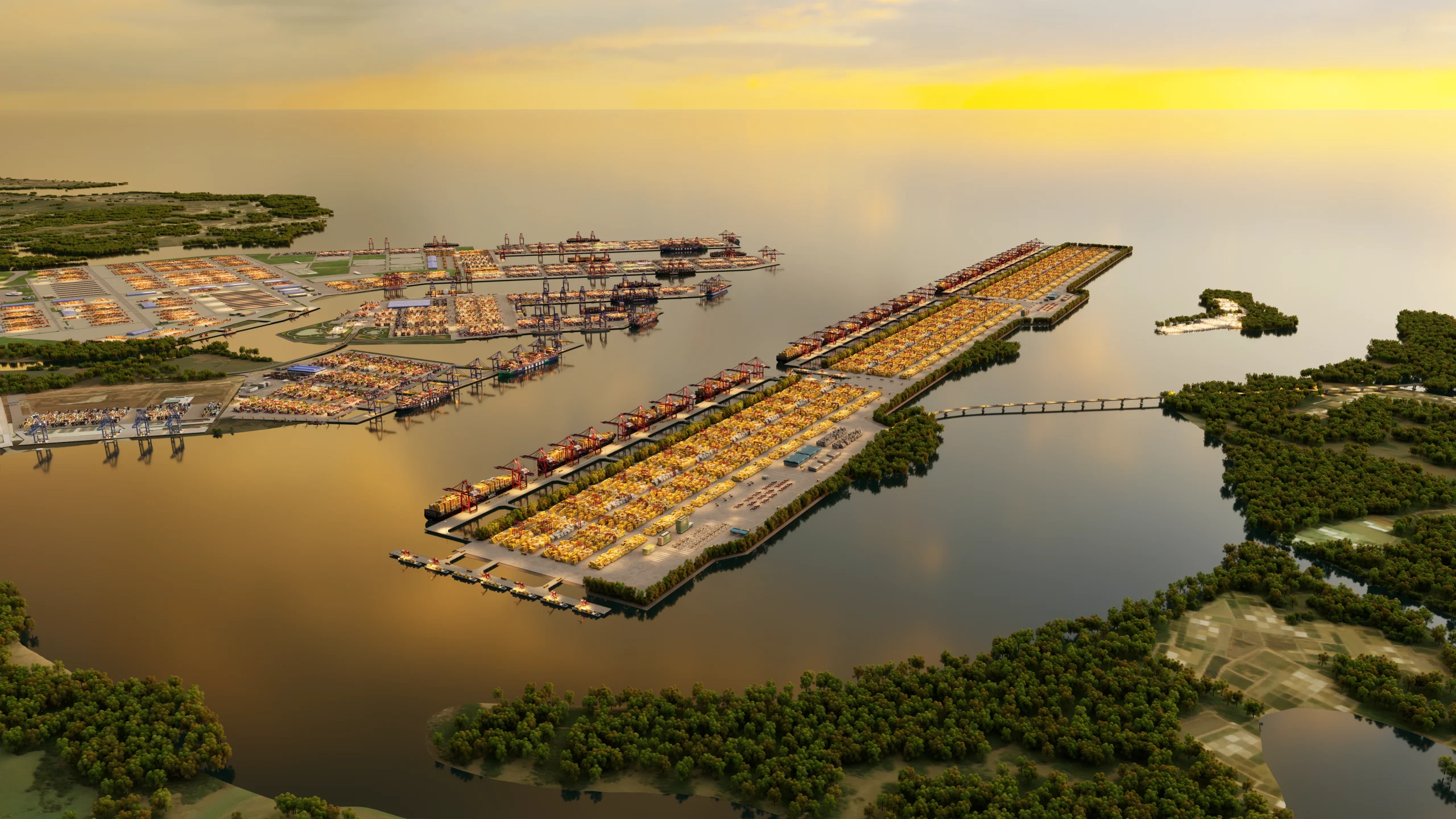 Phối cảnh dự án Cảng trung chuyển quốc tế Cần Giờ