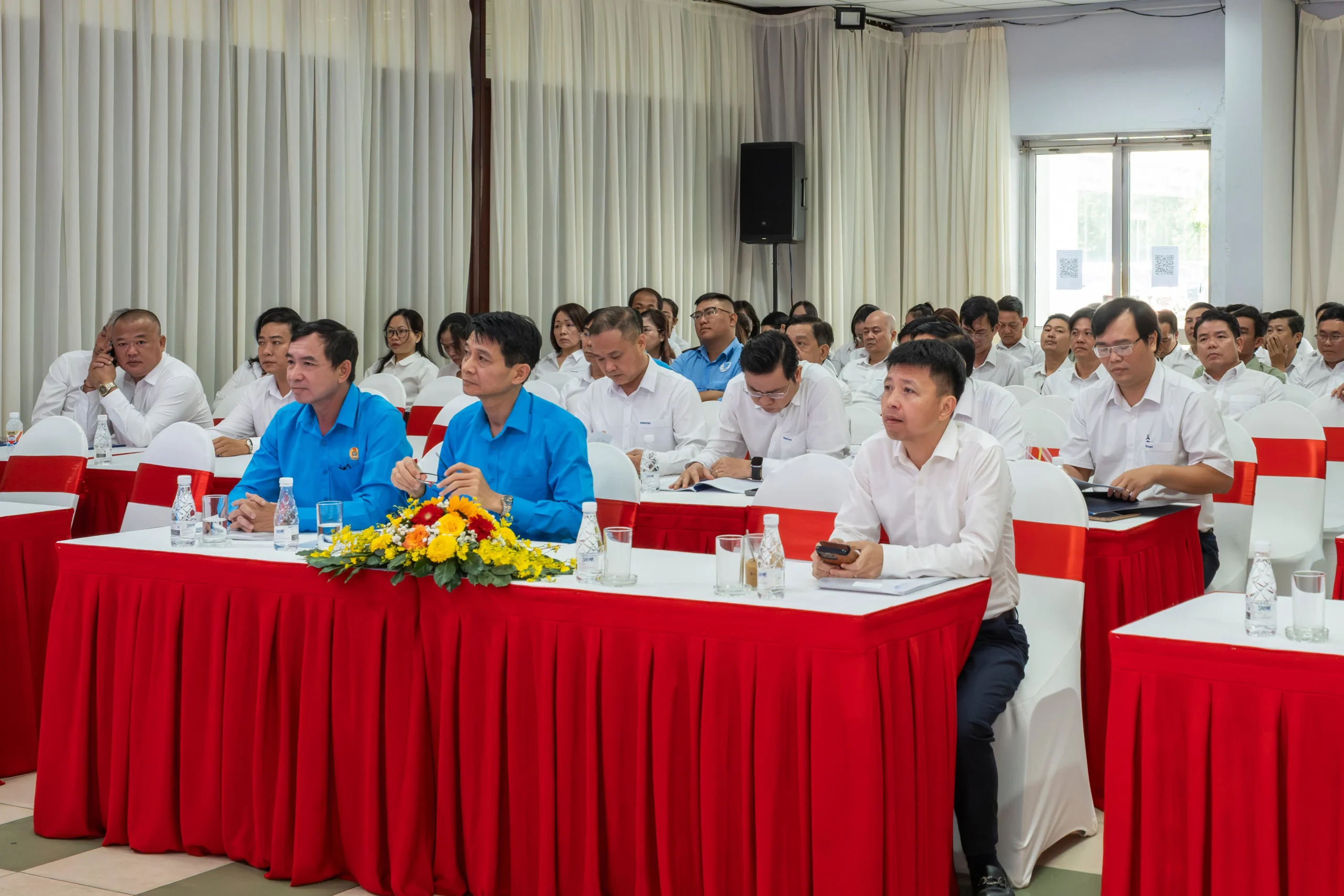 Toàn cảnh Hội nghị Đại biểu Người lao động Cảng Sài Gòn năm 2026.