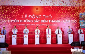 Lễ động thổ tuyến đường sắt Bến Thành - Cần Giờ ngày 19-12-2025, đánh dấu bước khởi đầu của dự án giao thông có quy mô, kỹ thuật lớn nhất từ trước đến nay kết nối Cần Giờ với trung tâm TP.HCM