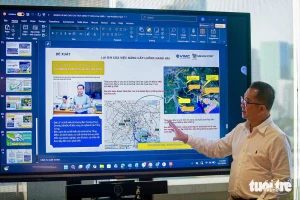 Ông Nguyễn Lê Chơn Tâm - Tổng giám đốc Cảng Sài Gòn - cho biết dự án cảng trung chuyển quốc tế Cần Giờ có kết quả như hôm nay là nhờ hội tụ đủ yếu tố thiên thời, địa lợi và nhân hòa. Đây là bước ngoặt lịch sử, tạo sự phát triển đột phá cho hệ thống cảng biển, tăng cường vị thế của Việt Nam trên bản đồ logistics toàn cầu