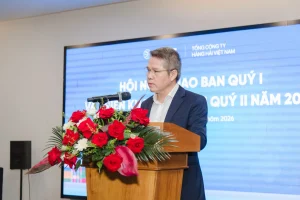 Ông Nguyễn Cảnh Tĩnh - Chủ tịch HĐQT VIMC - nhắc lại dấu mốc cách đây 5 năm tại Đại Lải, đặt ra yêu cầu phải tiếp tục đổi mới mạnh mẽ hơn trong giai đoạn tới.