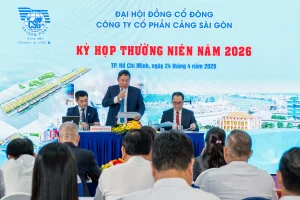 Đại hội đồng cổ đông thường niên năm 2026 Cảng Sài Gòn: Kiện toàn tổ chức, định hướng phát triển giai đoạn mới 2 Ông Huỳnh Văn Cường - Chủ tịch Hội đồng quản trị Cảng Sài Gòn - phát biểu tại Đại hội.