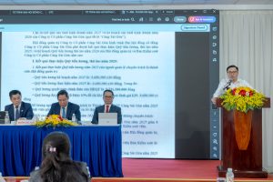 Đại hội đồng cổ đông thường niên năm 2026 Cảng Sài Gòn: Kiện toàn tổ chức, định hướng phát triển giai đoạn mới 7 Ông Lê Đức Nghĩa - Trưởng phòng Phòng Nhân sự Cảng Sài Gòn - trình Đại hội về kết quả thực hiện Quỹ năm 2025 và kế hoạch năm 2026.