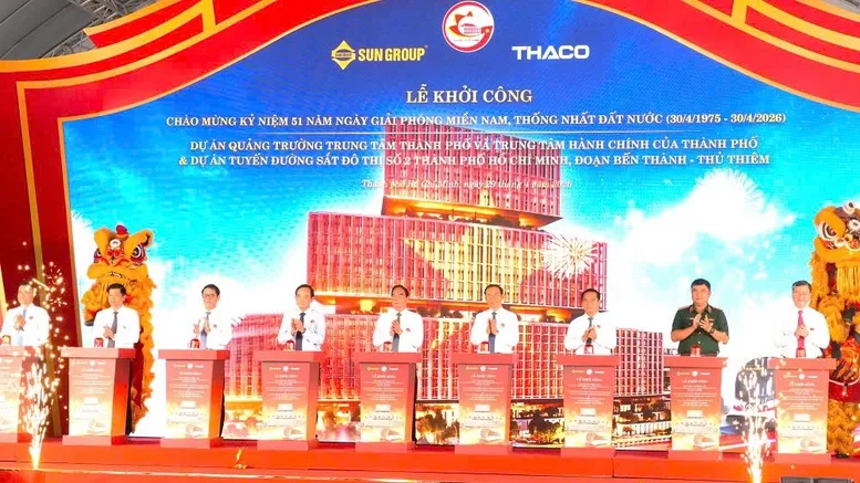 Khởi công dự án Quảng trường trung tâm và Trung tâm hành chính TPHCM - Ảnh: VGP/LA