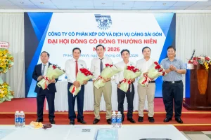 Công ty Cổ phần Xếp dỡ và Dịch vụ Cảng Sài Gòn chủ động thích ứng thách thức, mở rộng ngành nghề kinh doanh 8 Các thành viên Hội đồng quản trị và Ban Kiểm soát nhiệm kỳ 2026 - 2031 ra mắt tại Đại hội.