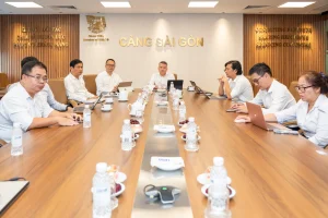 Toàn cảnh buổi lễ trao Quyết định bổ nhiệm Kế toán trưởng Cảng Sài Gòn.